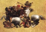 LEONARDO da Vinci Battle of Anghiari oil on canvas